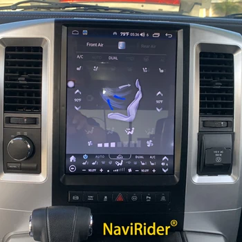 12,1-инчов екран Tesla Auto Carplay 2din за 2009 Dodge Ram 2012 Android GPS Авто Мултимедиен плейър Стерео Navi Главното устройство