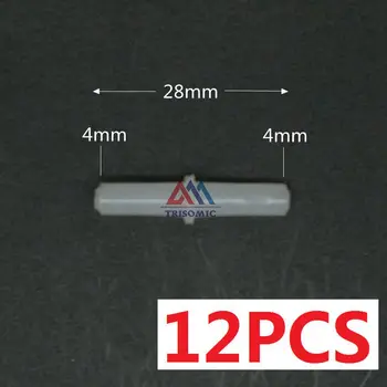 12 броя 4 мм Директен Съединител Пластмасов Фитинг Материал PE Пластмаса Силиконов Маркуч PVC Тръба Дърводелски Фитинг Аквариумный Резервоар