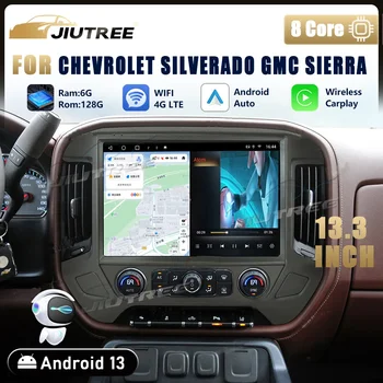 13,3 Инча Android 13 За Chevrolet Silverado GMC Sierra 2013 2014-2020 Кола Стерео Радио GPS Мултимедиен Плеър Carplay Главното Устройство