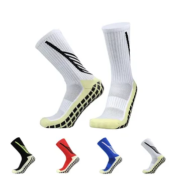 2 чифта професионални футболни чорапи за възрастни, с кърпа в средната част, спортни и футболни чорапи с точков лепило, мини спортни чорапи