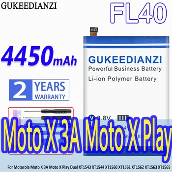 4450 ма Взаимозаменяеми батерия FL40 За Motorola Moto X Dual Play 3A XT1543 XT1544 XT1560 XT1561 XT1562 XT1563 XT1565