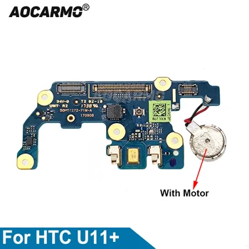 Aocarmo за HTC U11 + U11PLUS Mic Схема микрофон Малка такса с гъвкав кабел за свързване на вибратор Дубликат част