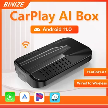 Carplay Ai Box Android 11.0 Безжичен Carplay Wireless Android на авточасти за Mazda VW, Kia, Toyota Plug ＆ Play