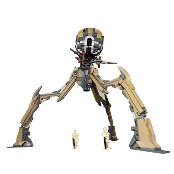 Gobricks MOC Космическа Серия Octuptarras-Magnaed трехдроидный Робот, Градивен елемент, набор от Междузвездни Кожа-Бойци, Тухлени Детски Играчки