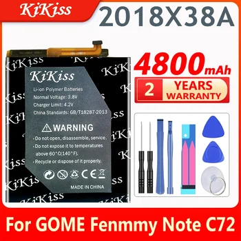 KiKiss 4800 mah Взаимозаменяеми батерия 2018X38A за GOME Fenmmy note C72