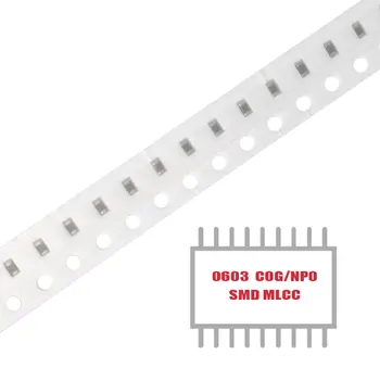 MY GROUP 100ШТ на Многослойни керамични кондензатори SMD MLCC CER 220PF 100V C0G/NP0 0603 за повърхностен монтаж в наличност