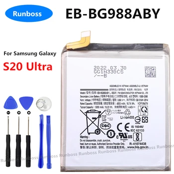 Runboss Висококачествен EB-BG988ABY 5000 ма Взаимозаменяеми Батерия За Samsung Galaxy S20 Ultra S20Ultra S20U Батерии за Мобилни Телефони