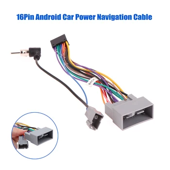 Авто Навигация захранващ кабел Android 16PIN Промяна на Линеен адаптер за Honda Fit CITY CRV/HRV JAZZ Аксесоари за колан