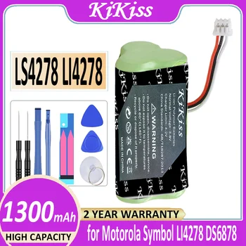 Батерия KiKiss LS4278 1300 mah за Motorola Moto Symbol LI4278 DS6878 баркод Скенер 82-67705-01 Bateria