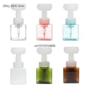 Бутилка за пенящегося сапун за ръце във формата на цвете, Прозрачни бутилки за еднократна употреба обем 250 мл, директна доставка