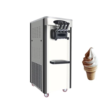 Вертикална машина за производство на сладолед с три глави От хранителен материал, Търговска кисело мляко със сладолед