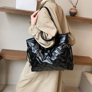 Висококачествена чанта-тоут, памучни чанти под мишниците, дамски чанти, луксозни, зимни чанти, новата модерна дамска чанта през рамо