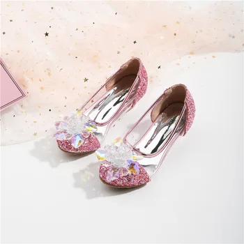 Детска принцеса Мери Джейн 2023 Лятна Новост, за да е подходяща по цвят, Лъскава Кожа обувки за момичета, лесни детски ежедневни обувки на нисък ток от изкуствена кожа