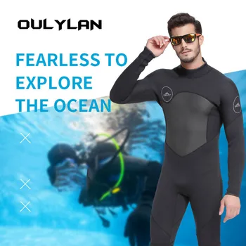 Едно парче водолазный костюм за плуване, сърф Неопреновый 1,5 мм неопрен за мъже Гмуркане, Каяк, Спортно облекло Облекло за неопрен