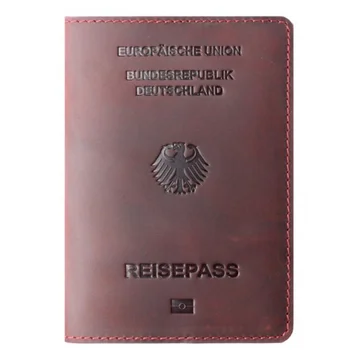 Естествена кожа, Германия, Корици за паспорти, Притежател на кредитна карта, документ за самоличност, Мъжки Калъф за паспорт, Бизнес Калъф за чантата за пътуване, Унисекс, Германия