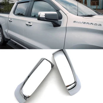 За Chevrolet Silverado 1500 2019 2020 ABS Хромирани Странична Врата, Тампон Върху Огледалото за Обратно виждане, Аксесоари За Стайлинг на Автомобили, 2 бр./компл.