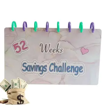 Задача за спестяване на пари в плик за 52 седмица на Книгата-пакет за икономии, Финансов асистент в бюджета плик, папка за пари формат А5