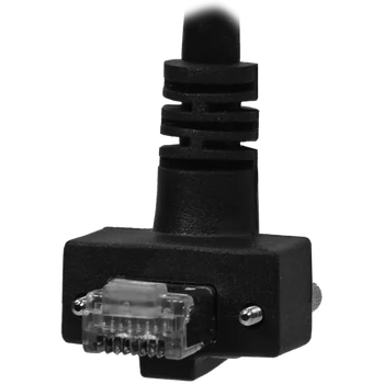 Индустриална камера CCD Gigabit Ethernet кабел RJ-45 пряко към RJ45, Странично оттичане, фланец R/ A НАГОРЕ с винтове с Висока гъвкавост