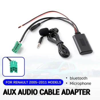 Кабел-адаптер Bluetooth, Aux-приемник с микрофон, Aux интерфейс на устройства за Renault Clio, Kangoo, Megane 2005-2011