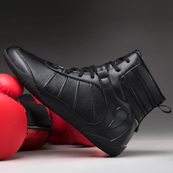 Мъжки и дамски обувки за професионална борба висок клас, Мъжки и дамски обувки за бокс и тренировки по борба, Бокс обувки