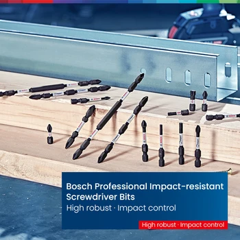Набор от професионални отвертки на Bosch, бита за контрол на удар, T/PZ/PH, Универсален държач за Быстроразъемные Аксесоари