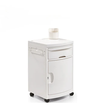 Най-добрият Произведено Болнични Медицински Пластмаса ABS-нощно шкафче бял, с 2 чекмеджета