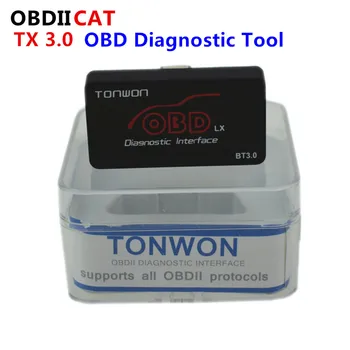 Най-новият Инструмент за Диагностика TONWOM ELM327 LX Bluetooth BT3.0 OBD Automotive ScannerCode Reader СИДДО Check Engine За Android