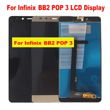 Оригинален черен LCD дисплей за Infinix BB2 POP 3 Дисплей Тъчпад дигитайзер на екрана в събирането за Infinix BB2 POP 3 LCD