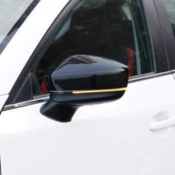 Покритие с ABS хром/въглерод приложим за Mazda cx-5 2017-2020 CX-9 2017 капак огледала странични врати на автомобила декоративни аксесоари 2 ЕЛЕМЕНТА