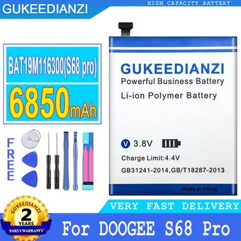 Преносимото батерия GUKEEDIANZI за DOOGEE S68 Pro, Батерия с голям капацитет, Безплатни инструменти, BAT19M116300, 6850 ма, Нов