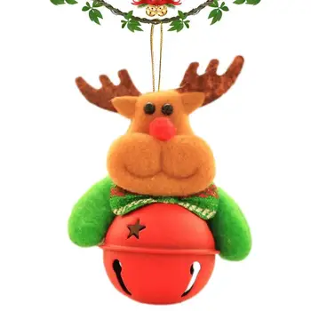 Свирки за коледната елха Дядо коледа, Снежен човек Лосове Червени Коледни звънчета За къща за почивка Коледно дърво Висящи украса Украса