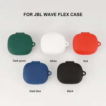 Силиконов калъф за слушалки, защита от падане, защитна кожа, мек ръкав, устойчив на удари калъф за слушалки JBLWAVE FLEX