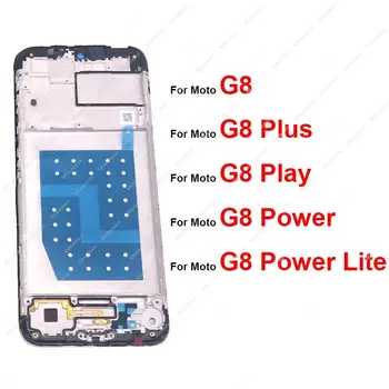 Средната рамка на Корпуса за Motorola Moto G8 G8 Plus G8 Play G8 Power Lite Задната част на Средната рамка LCD дисплей на Предния панел на Кутията Резервни части