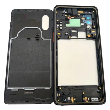 Средната Рамка на Корпуса на Апарата + Капак на Отделението за батерията на Задния Панел на Корпуса на Резервни Части за Samsung Galaxy Xcover Pro SM-G715FN