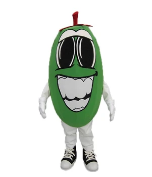 Талисман Костюм Green Pepper, изработени по поръчка, на карнавалните костюми, комплекти за cosplay, маскотт, костюмиран мультяшного характер N31841