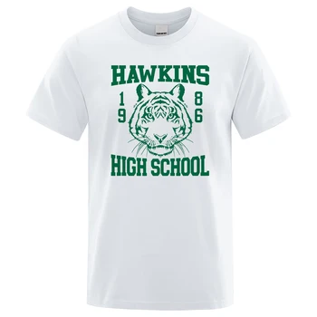 Училище в горещите филм, мъжка тениска със зелено лого, модна тениска с принтом, дишаща тениска Оверсайз, Лятна памучен мъжки дрехи