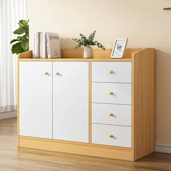 Шкаф за съхранение с пет чекмеджета Прости модерен, икономичен шкаф за съхранение на Стенен комбиниран шкаф с чекмеджета Nordic dwarf cabinet